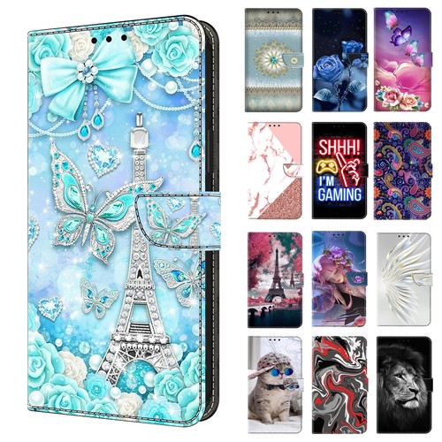 Patterned wallet flip case - flip,