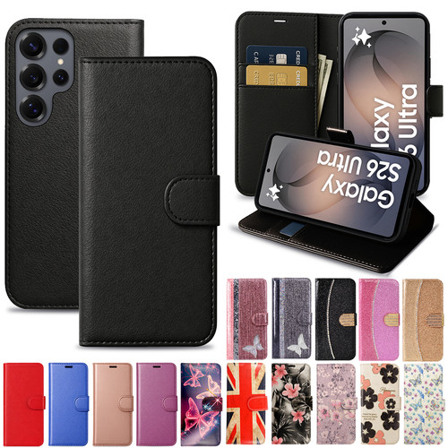 Flip leather phone case - leather, for