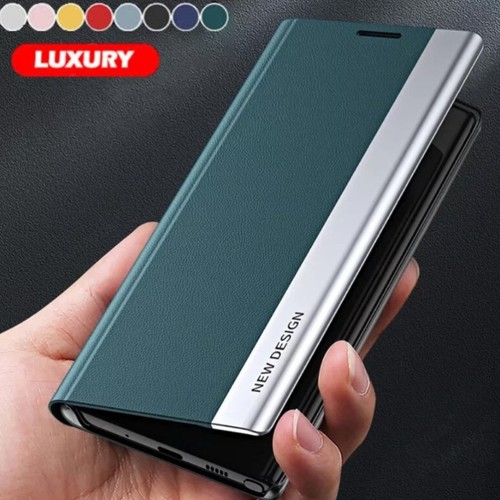 Luxury magnetic leather case - magnetic,
